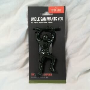 Foster & Rye Army Man Bottle Opener Green Zinc Alloy
